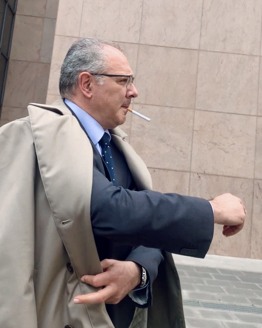 Anwalt Salvatore Di Liberti vor dem Tribunale del Riesame in Palermo